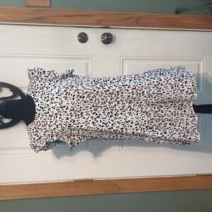 Leopard print mini dress size med